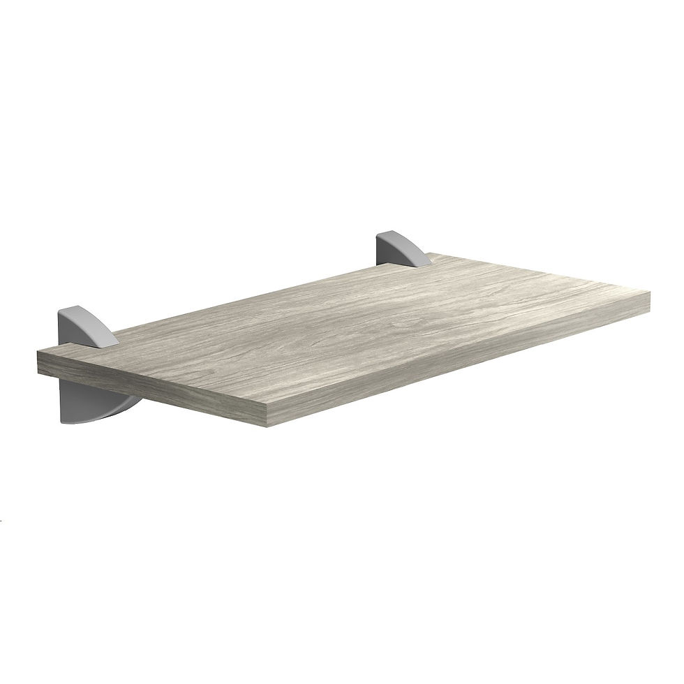 PRATELEIRA CONCRETO CONCEPT ME LEVE 1,2x20x40cm SUPORTE CINZA PRAT-K