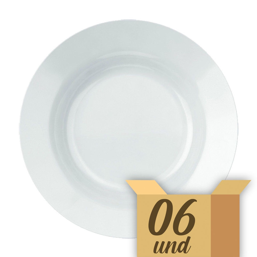 CAIXA DE PRATO OPALINE MENU FUNDO 23CM 6PCS DURALEX