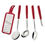Miniatura: JOGO UTENSÍLIOS INOX 5PC EASY VERMELHO TRAMONTINA
