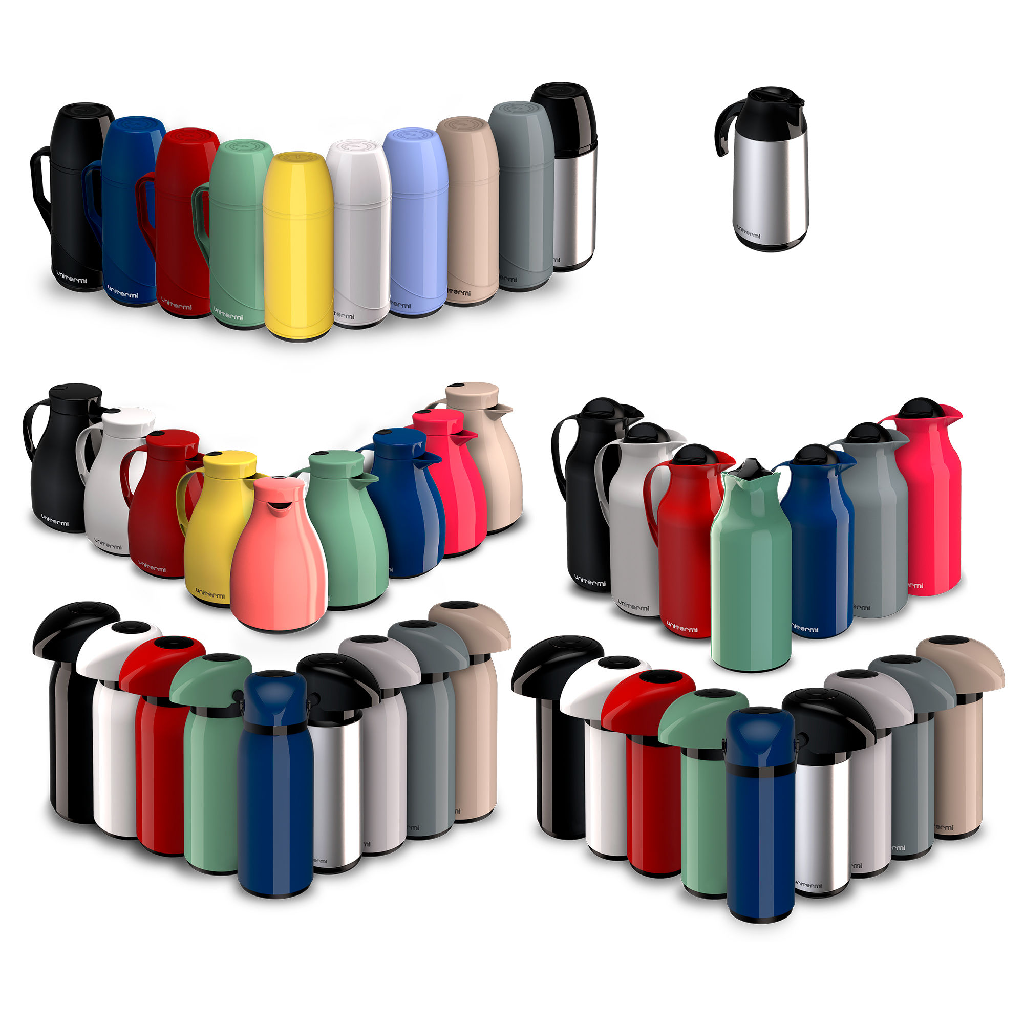 Garrafa Térmica com Ampola de Vidro Garantida 12h Quente e 24h Gelada Unitermi