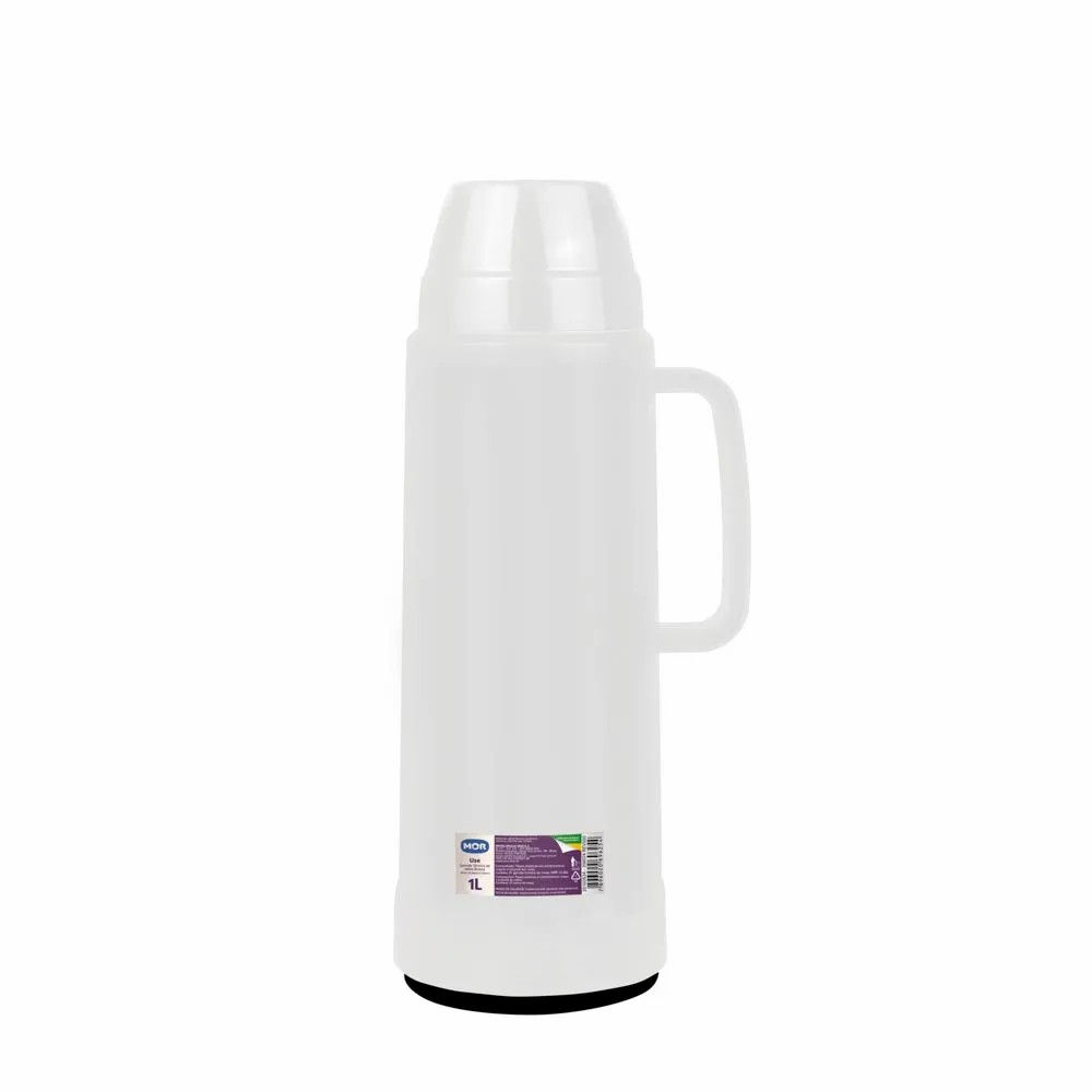 GARRAFA TÉRMICA USE BRANCA 1L MOR