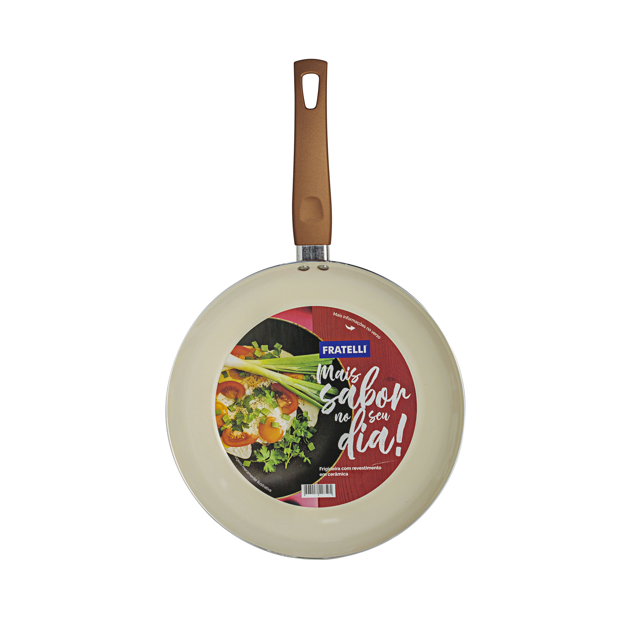 FRIGIDEIRA ANTIADERENTE REVESTIMENTO CERÂMICO 28CM FRATELLI