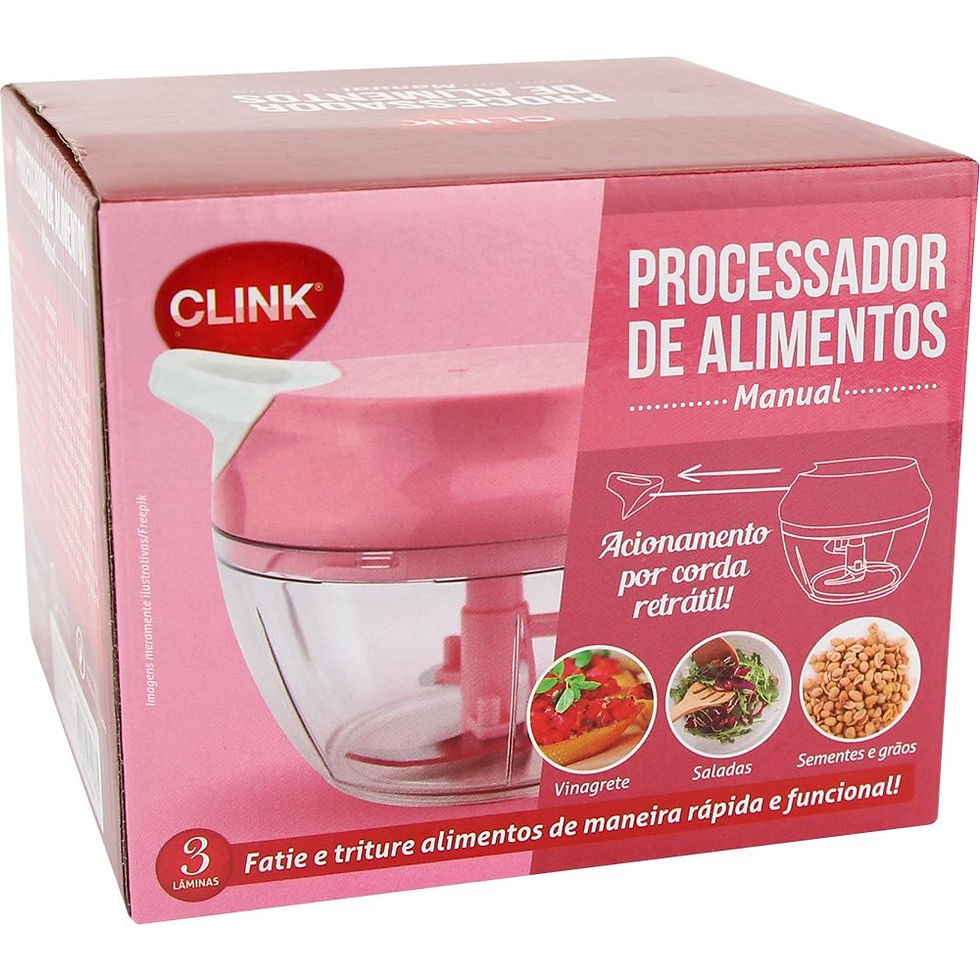 Miniatura: PROCESSADOR MANUAL DE ALIMENTOS 3 LÂMINAS CLINK
