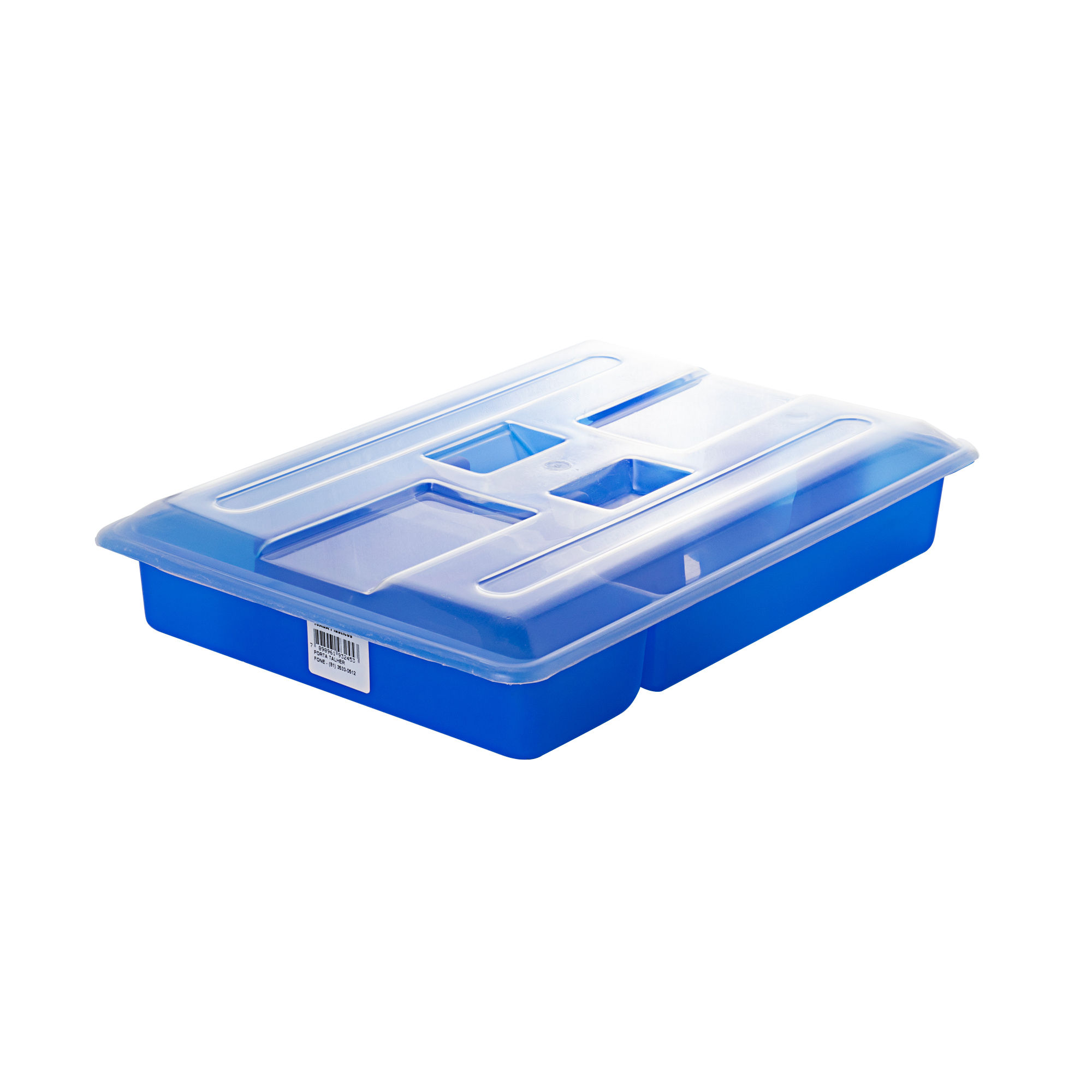 PORTA TALHERES COM TAMPA 24x6x35cm ICASA