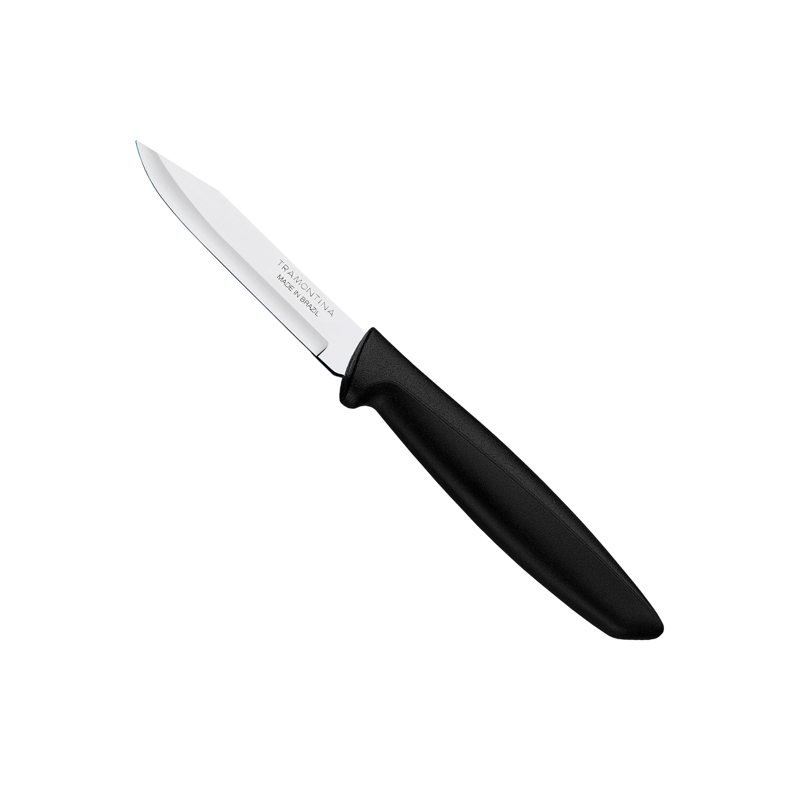FACA PEQUENA PRA LEGUMES E FRUTAS AÇO INOX 3" PLENUS PRETA TRAMONTINA