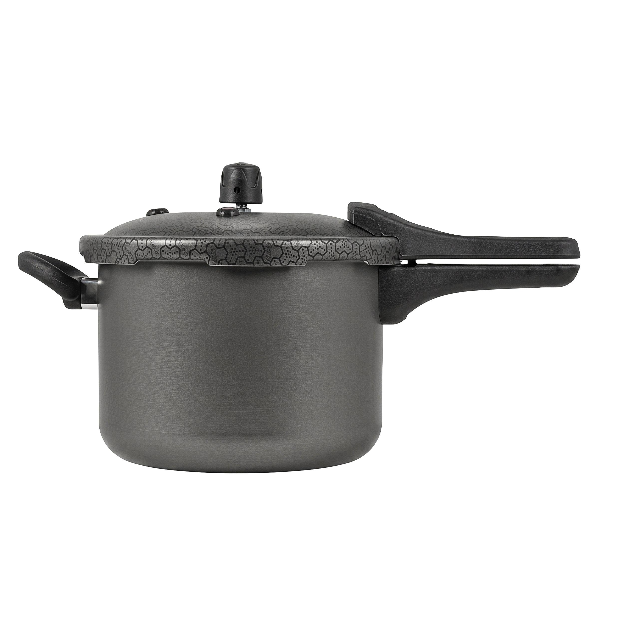 PANELA DE PRESSÃO FECHAMENTO EXTERNO SMARTPRESS 4,5L GRAFITE ALUMÍNIO RAMOS