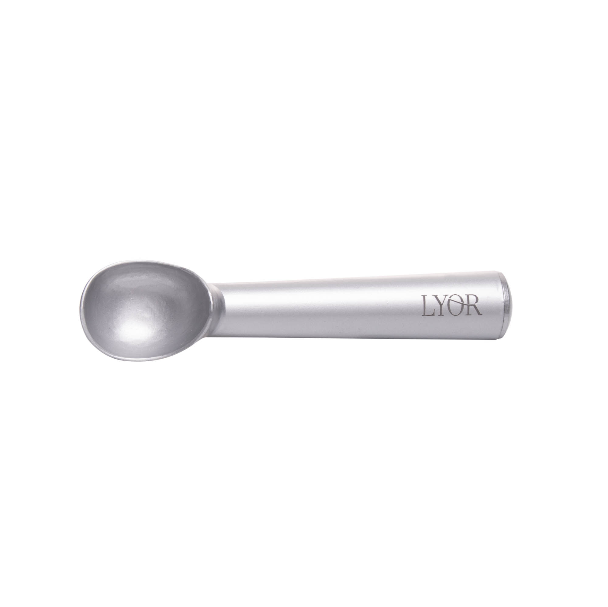 COLHER PARA SORVETE DE ALUMINIO 18,5CM LYOR