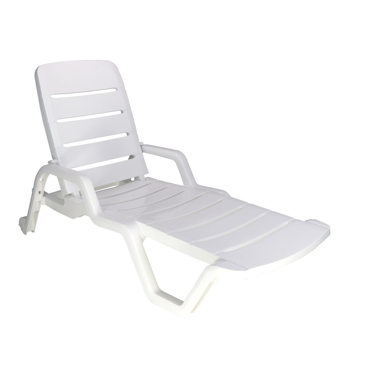 ESPREGUIÇADEIRA PLÁSTICA LEBLON BRANCA 120Kg TRAMONTINA