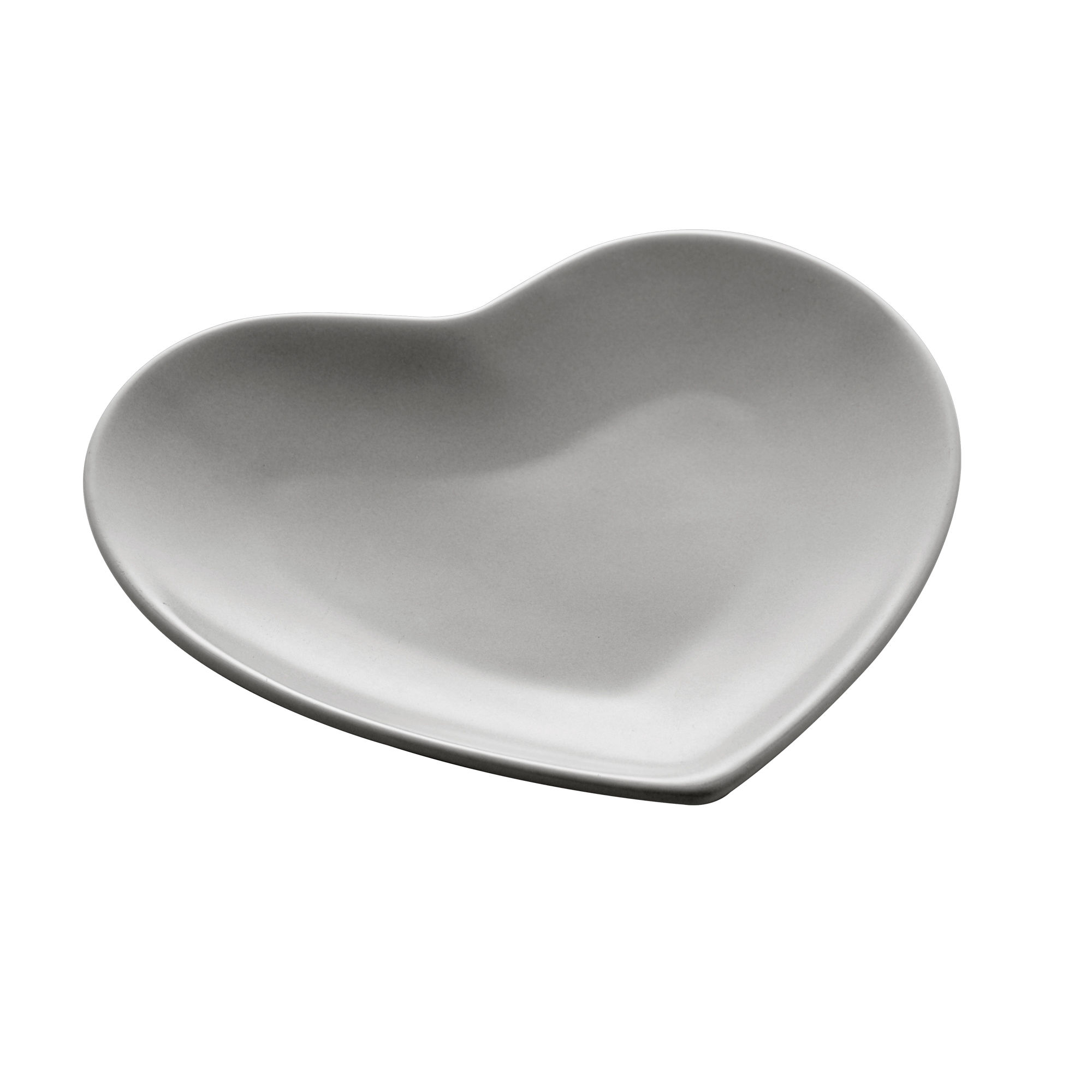 CORAÇÃO DECORATIVO DE CERAMICA HEART CINZA 27x26x3cm LYOR