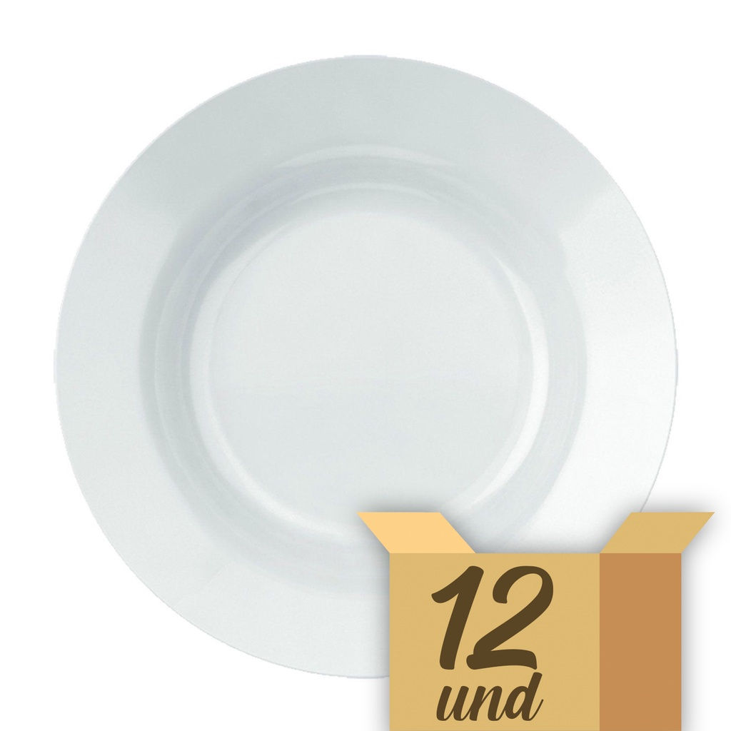 CAIXA DE PRATO OPALINE MENU FUNDO 23CM 12PCS DURALEX