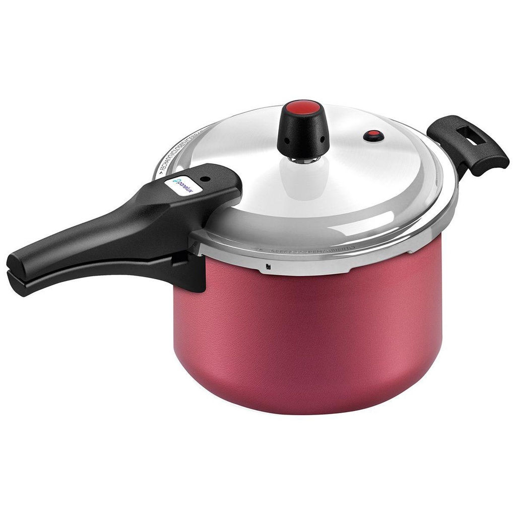 PANELA DE PRESSAO 4,5L ANTIADERENTE FECHAMENTO EXTERNO CEREJA PANELUX