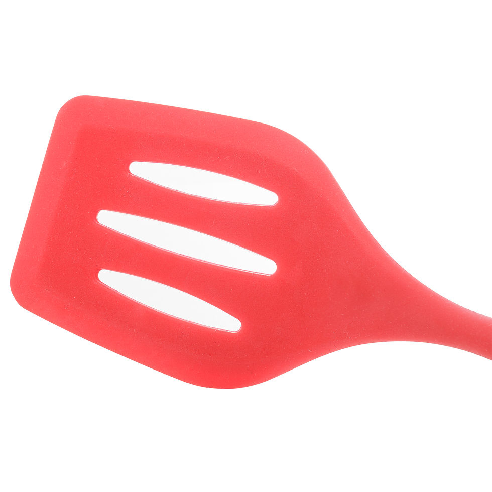 Miniatura: ESPATULA VAZADA DE SILICONE VERMELHA 29x8cm LYOR