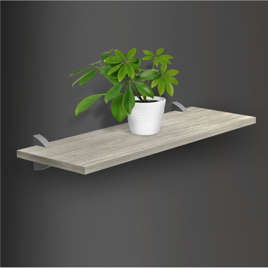Miniatura: PRATELEIRA CONCRETO CONCEPT ME LEVE 1,2x20x80cm SUPORTE CINZA PRAT-K