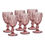 Miniatura: JOGO DE TAÇA DE VIDRO DIAMANTE ROSA 300ML C/ 06 TOK HOUSE