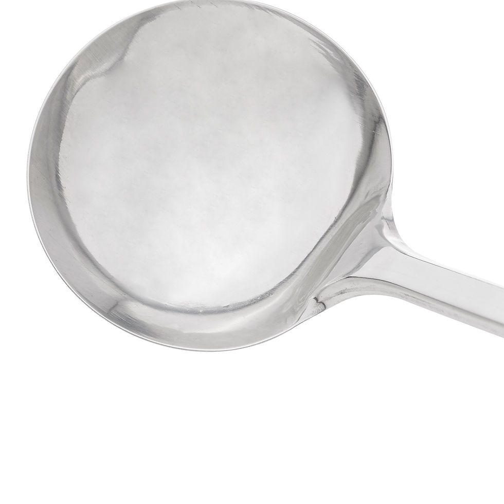 Miniatura: CONCHA DE ACO INOX C/CABO PLASTICO CINZA 27cm LYOR