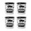 Miniatura: KIT POTE MULTIUSO CONDIMENTO BLACK 200ML PREMIUM 4PCS COLORAU BPA FREE PEDREIRA