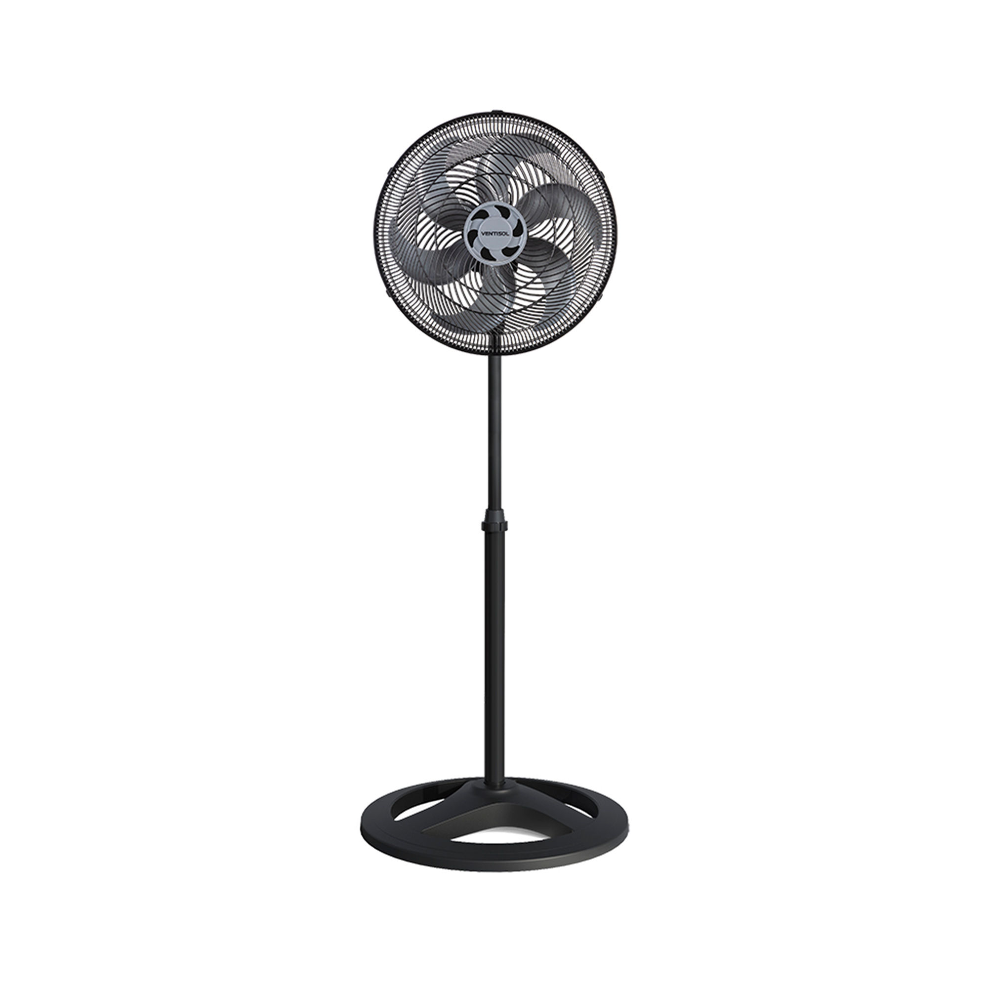 VENTILADOR OSCILANTE DE COLUNA TURBO 6 PÁS 40CM PRETO 80W 220V PREMIUM VENTISOL
