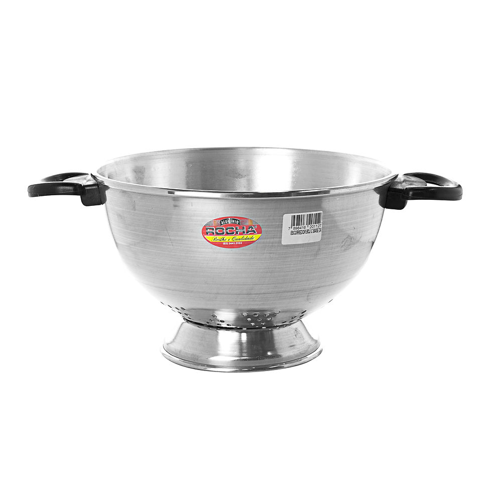 ESCORREDOR BOJUDO COM BASE Nº 24 25x17x37cm ALUMÍNIO ROCHA