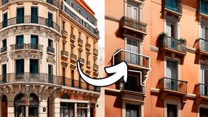 Entre colores y detalles descifrando el enigma de las fachadas en una ciudad cautivadora