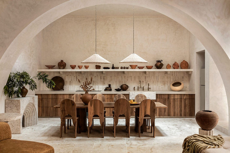 Casa Cedro de Terreo Studio en Tulum, Quintana Roo, México. Artículo en Revista FOCUS Latinoamérica sobre arquitectura mexicana, vivienda contemporánea, piedra caliza maya, arcos y architecture.