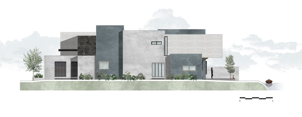 Casa Akaly de Di Frenna Arquitectos en Isla Mocolí, Samborondón, Ecuador. Artículo en Revista FOCUS Latinoamérica sobre arquitectura latinoamericana, vivienda contemporánea, patio central, concreto aparente y architecture.