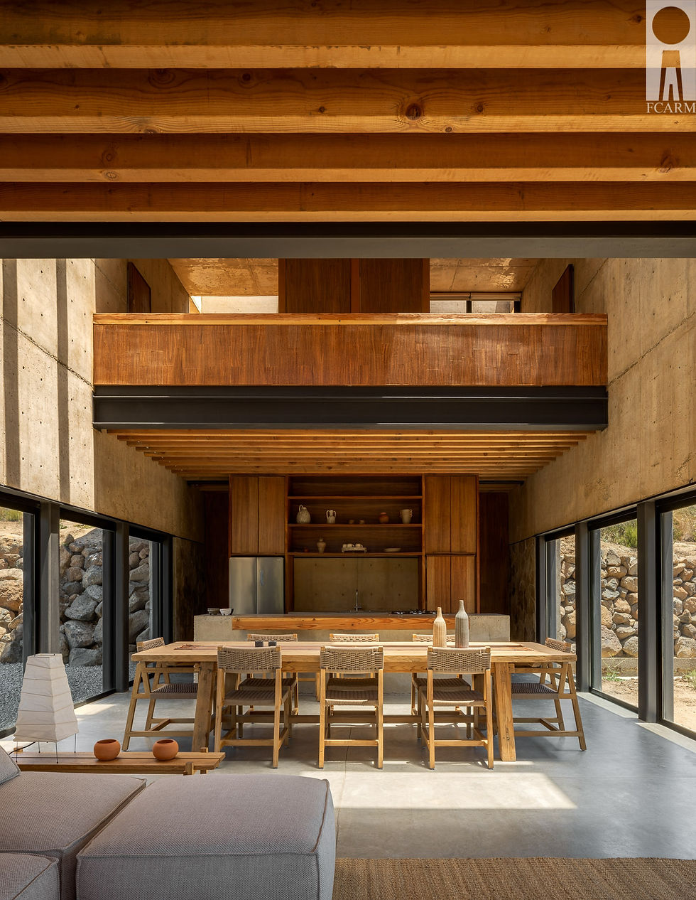 Casa Zilin de Gabriela Carrillo + Israel Espín en Baja California, México. Artículo en Revista FOCUS Latinoamérica sobre arquitectura mexicana, vivienda contemporánea, escaleras arquitectónicas, paisaje árido y architecture.
