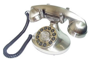 Nostalgic 1922 Alexis Style Decorator Phone - Silver