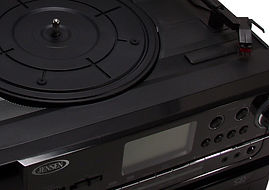 Jensen® JTA-980 3-Speed Turntable, 2-CD Recorder/Players/Cassette Player & AM/FM Radio - detail