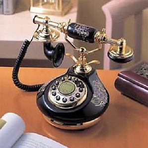 Golden Eagle 8809HT Old Style Black Porcelain Phone