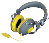 iSound® HM-260 Headphones with Mic, Volume Control & Call Button - yellow