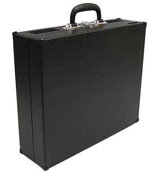 Jensen® JTA-420 3-Speed Portable Turntable with Built-in Speakers - case