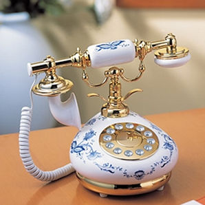 Golden Eagle 9005HT Delft Blue & White Porcelain Phone