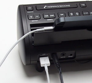 Jensen® JBD-100 Bluetooth Clock Radio/FM Radio/Mic/USB Dock