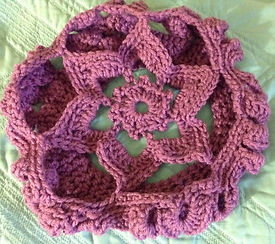 Crocheted Starfish & Shells Cloche Hat