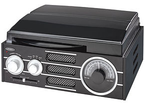 Jensen® JTA-300 3-Speed Stereo Turntable with AM/FM Radio