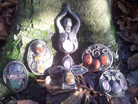Beautiful Hand Made Crystal Amulets for wear as a Necklace or Meditation Aid!