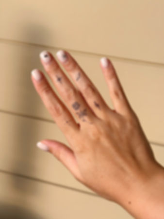 Cosmic Girl Finger Tattoos Set