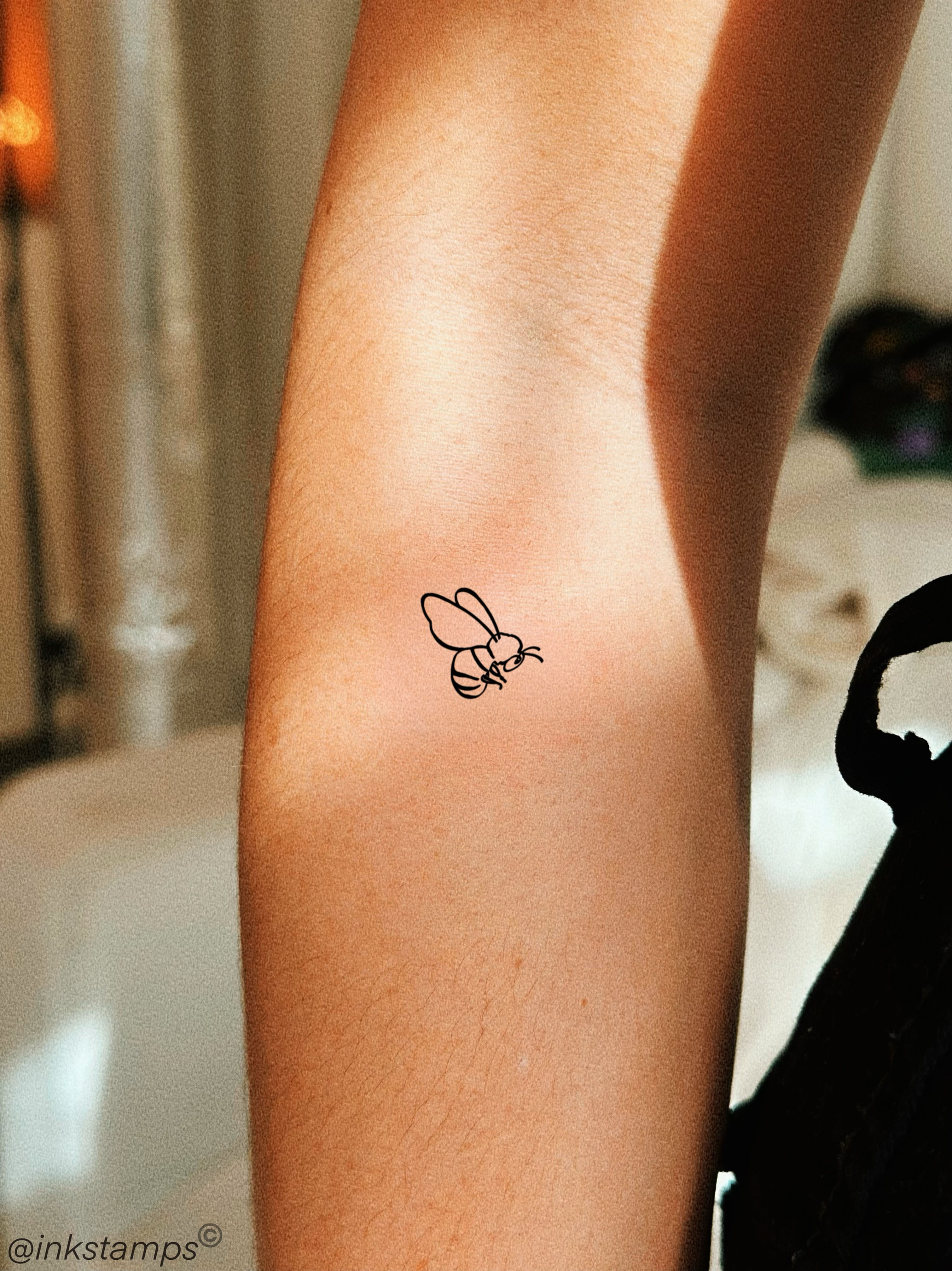 Mini Bee Tattoo