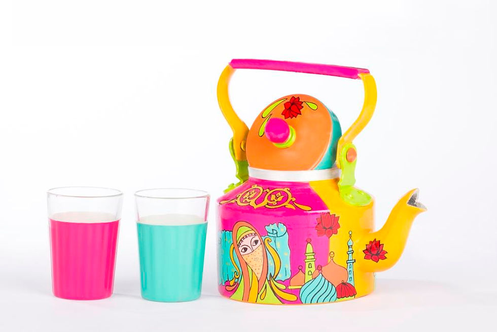 Thumbnail: Handpainted Kettle Arabian Nights