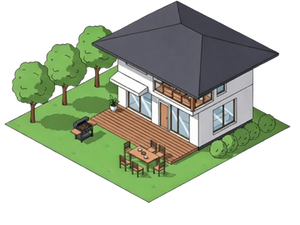 🏠 A 4 Aguas (Estilo Campestre)