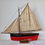 Thumbnail: early gaffer pond yacht antiques vintage model boat long keel