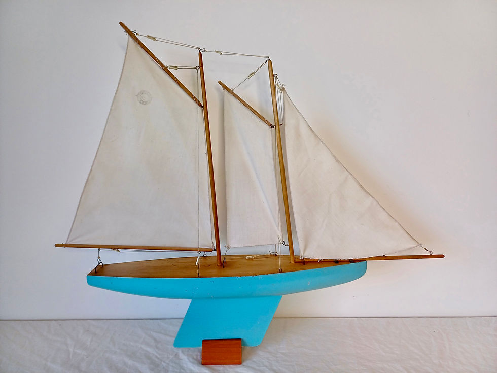 Thumbnail: albatross pond yacht model boat antique vintage
