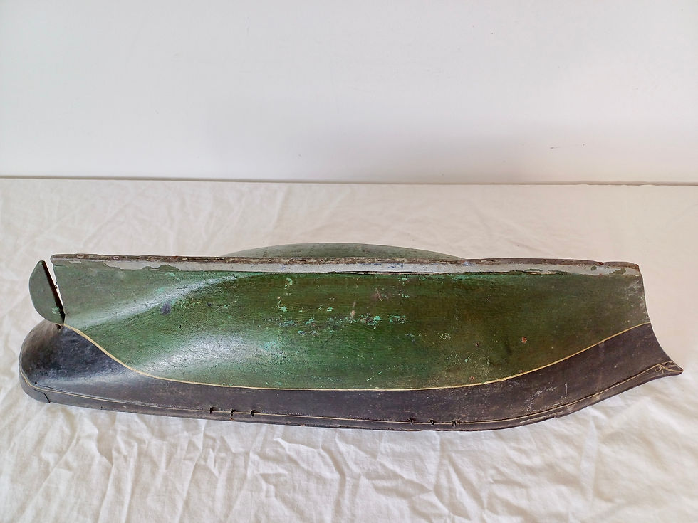 Thumbnail: 19 c pond yacht antiques vintage wooden boat clipper