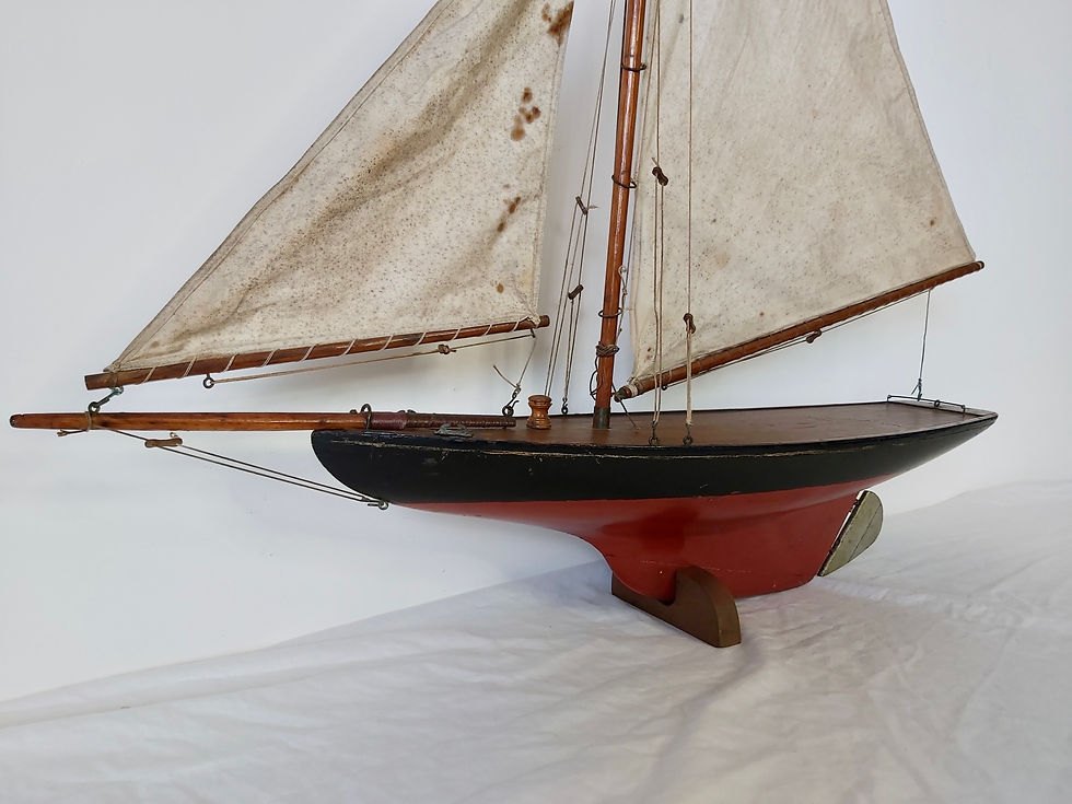 Thumbnail: Bassett lowke pond yacht antiques