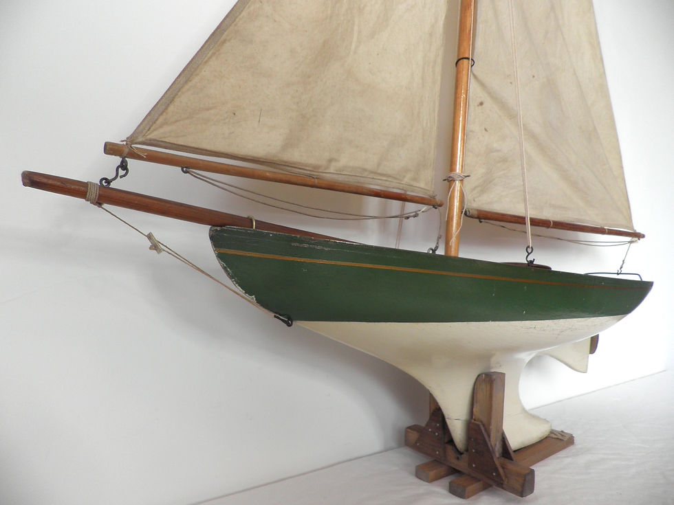Thumbnail: bassett lowke pond yacht antiques