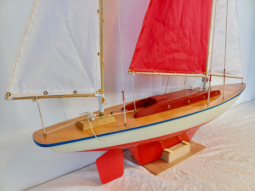 Thumbnail: gunther Passat German pond yacht vintage sailing boat model