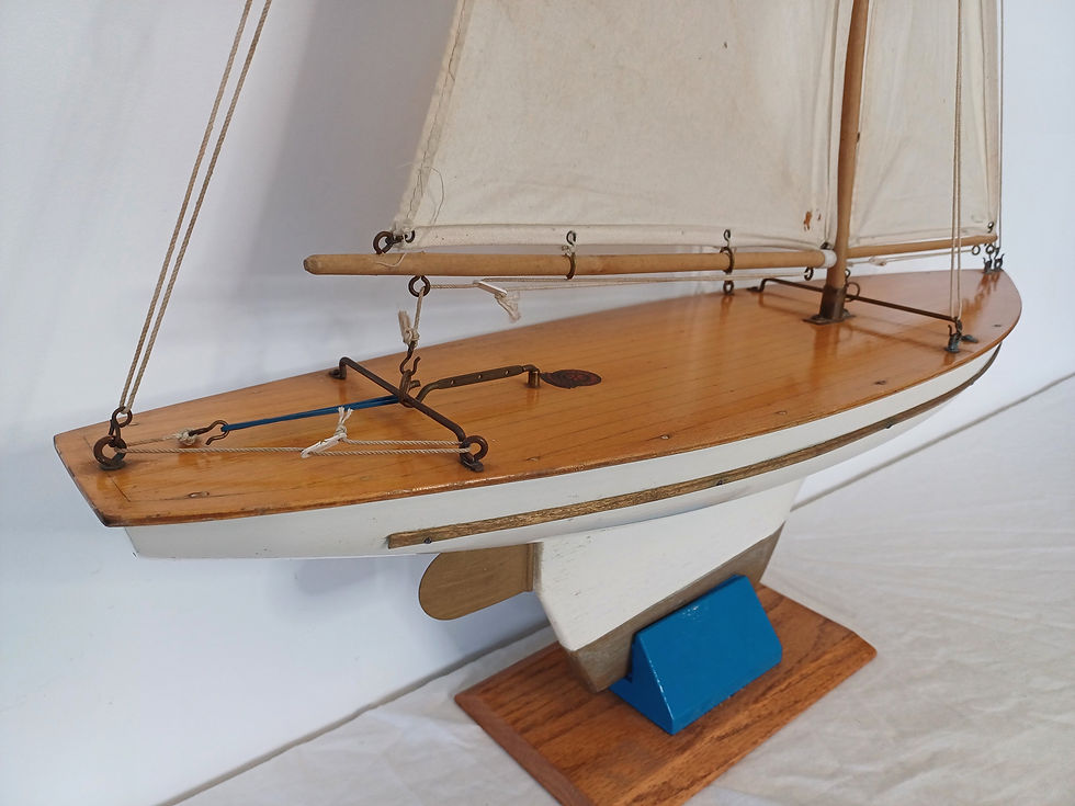Thumbnail: arctic star productions pond yacht antiques vintage boat model