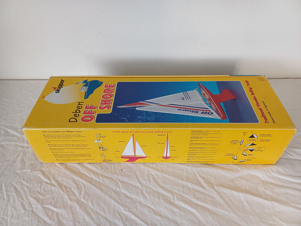Thumbnail: skipper blue water pond yacht model boat vintage