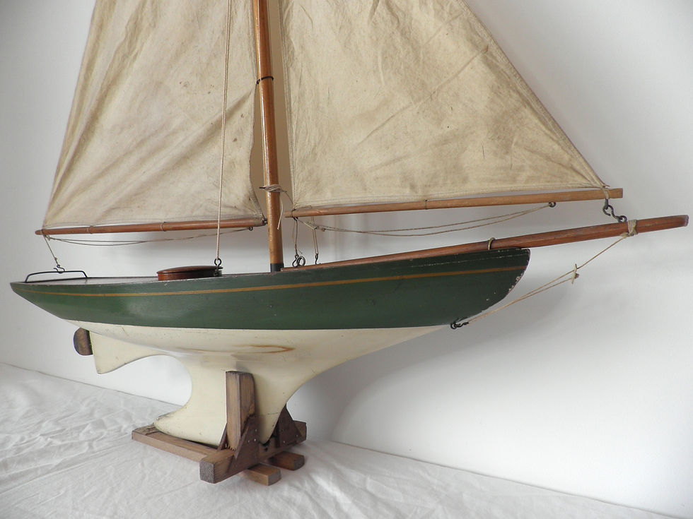 Thumbnail: bassett lowke pond yacht antiques