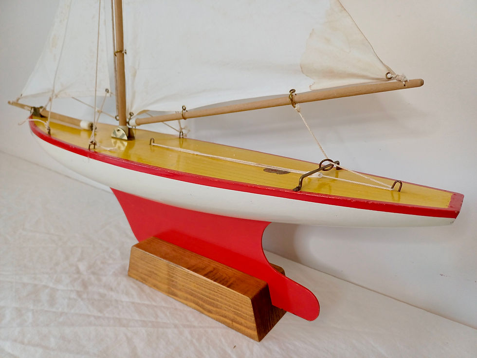 Thumbnail: ocean star productions antique pond yacht model boat sailing